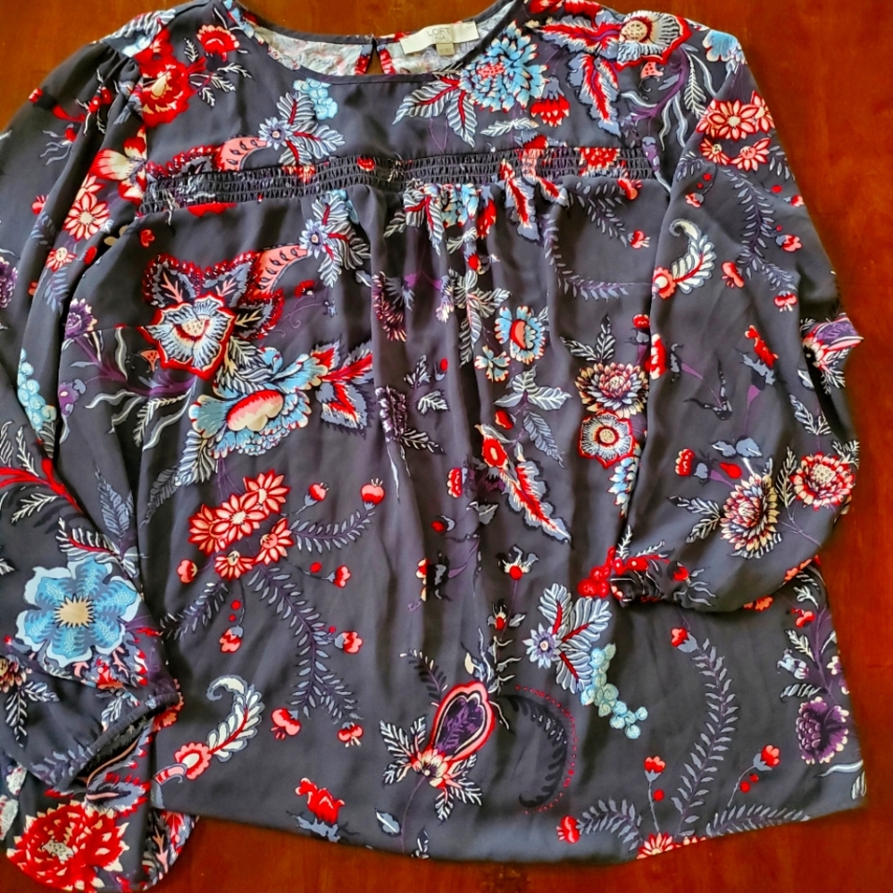 Loft Plus Size 18 Floral Top